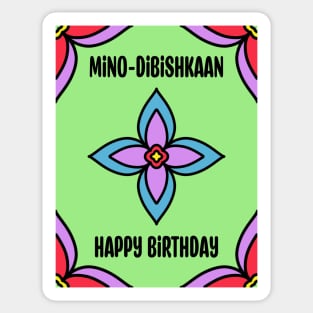 Birthday Ojibwe Sticker